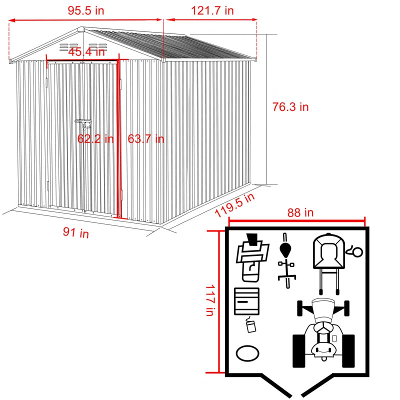 Metal Storage Shed