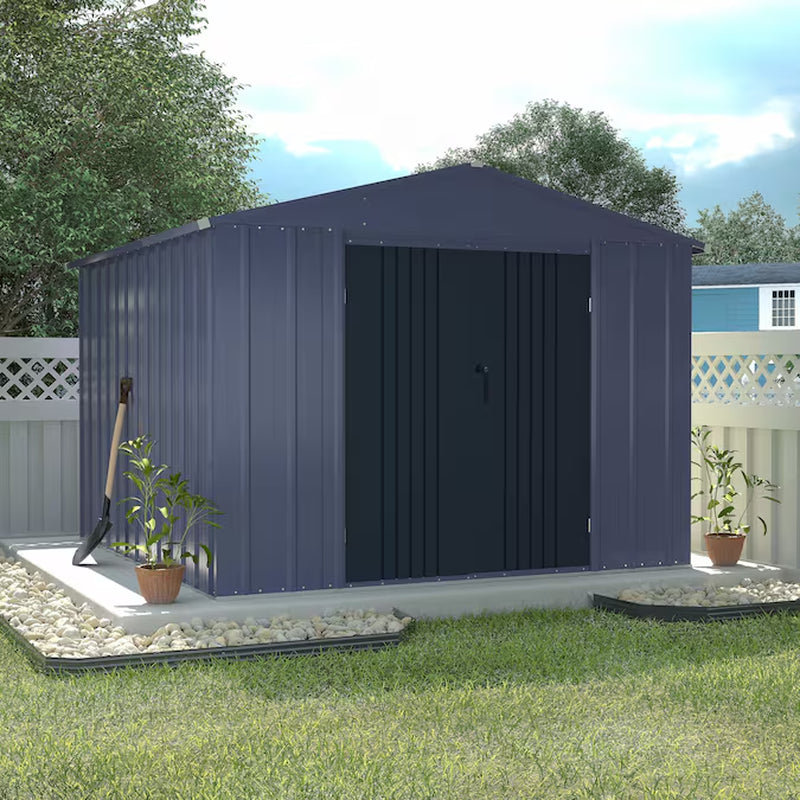 8-Ft X 8-Ft Galvanized Steel Storage Shed