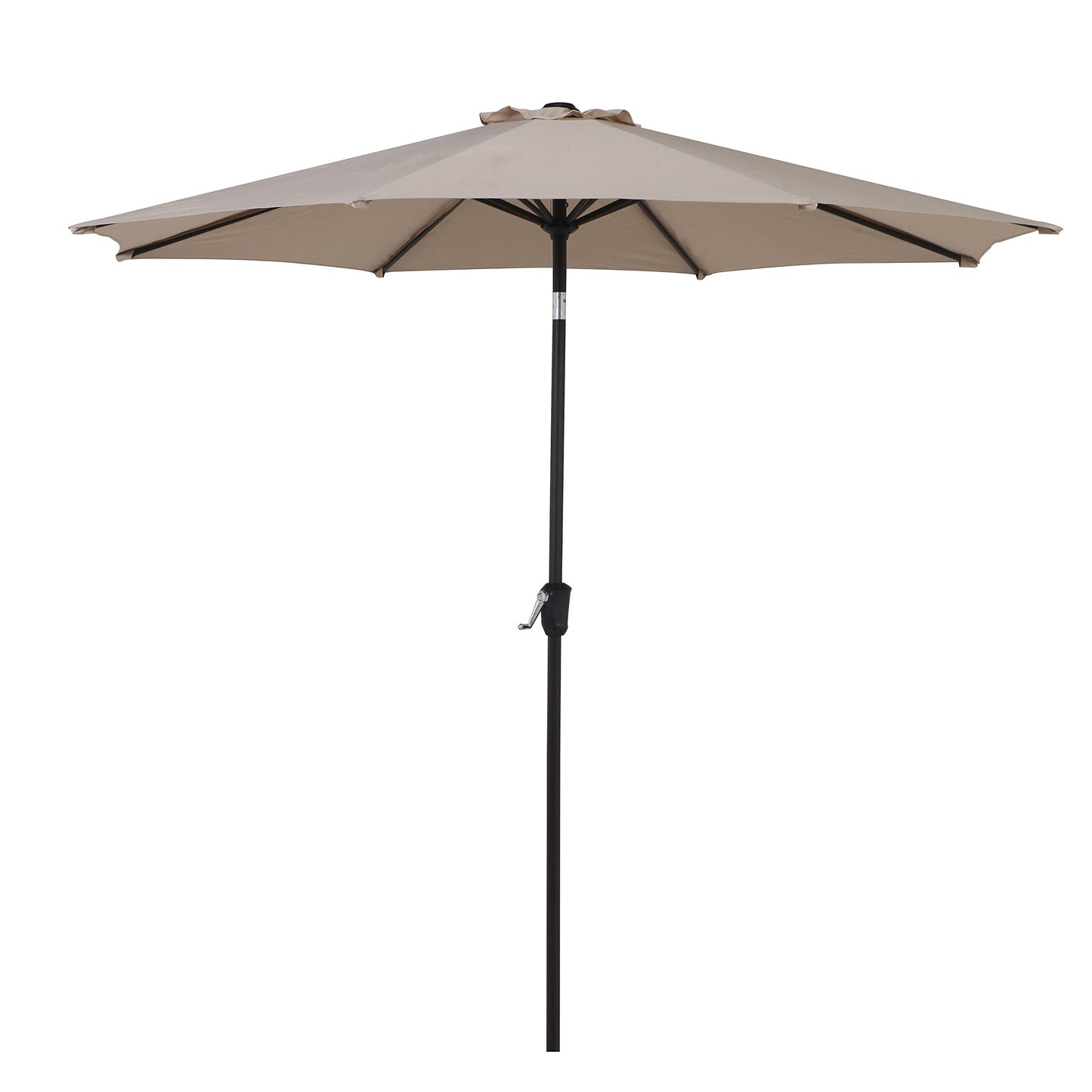 Grand patio Balcony Umbrella, JENA 6x4 FT Outdoor Umbrella, Rectangular Flat Canopy Versatile Patio Shade with 360 Degree Roating Knob for Deck Apartment, Beige