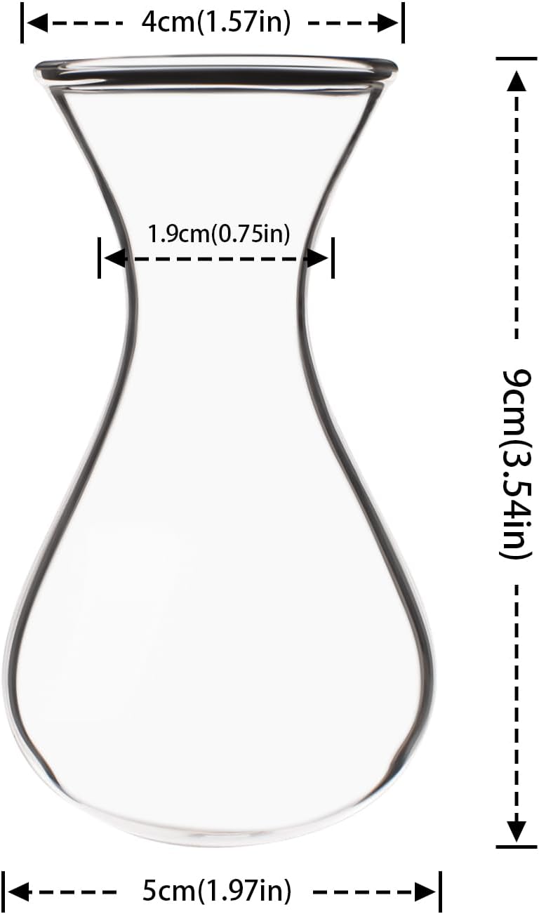 XXXFLOWER Wall Hanging Propagation Station with Wooden Stand 5 Bulb Vase 3 Tiered Planters+Flower Vases Accessories-3 Bulb Vase