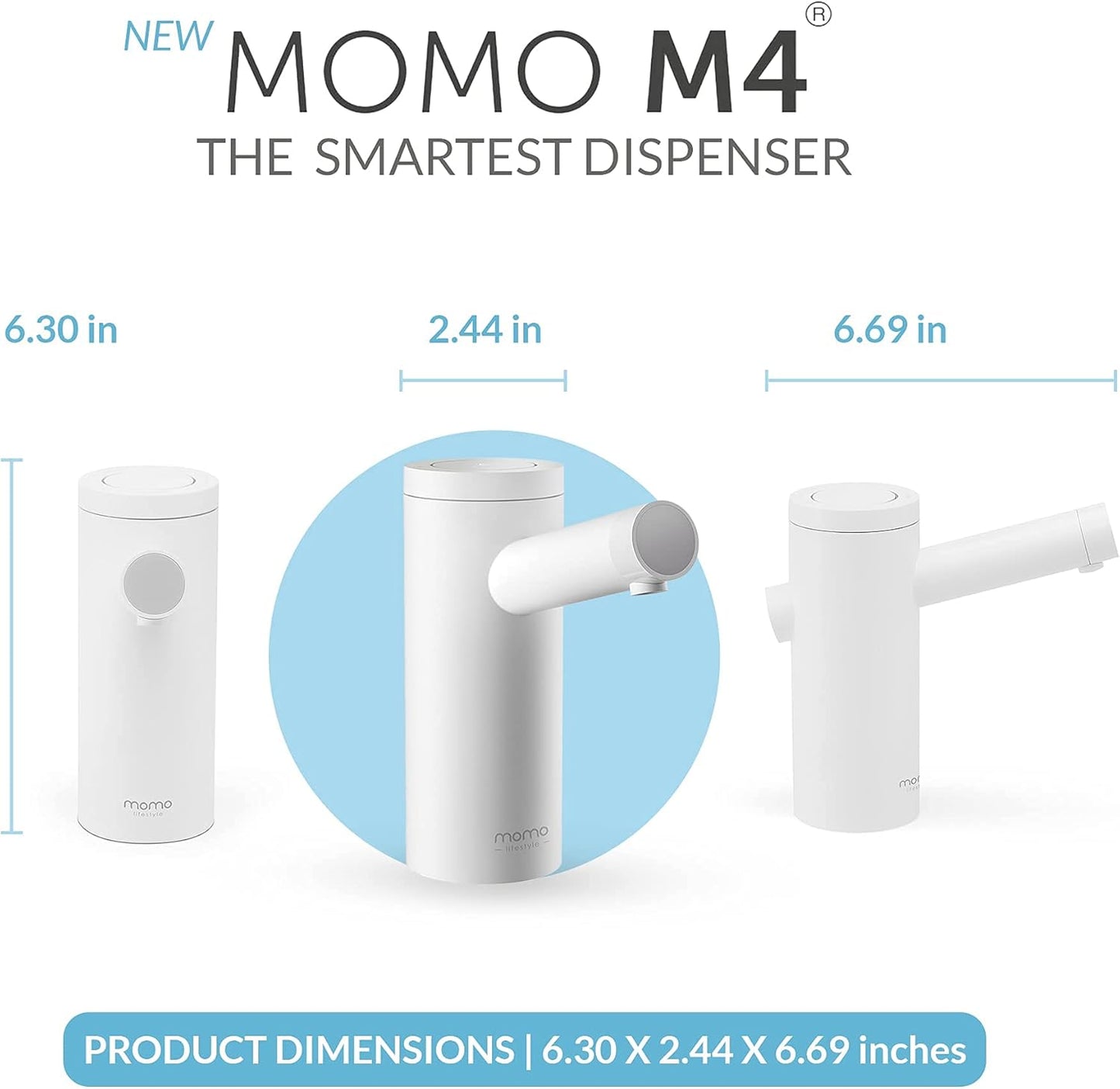 Momo Lifestyle M4 5 Gallon Water Dispenser + Silicone Tubing Hose Replacement 4 Pack