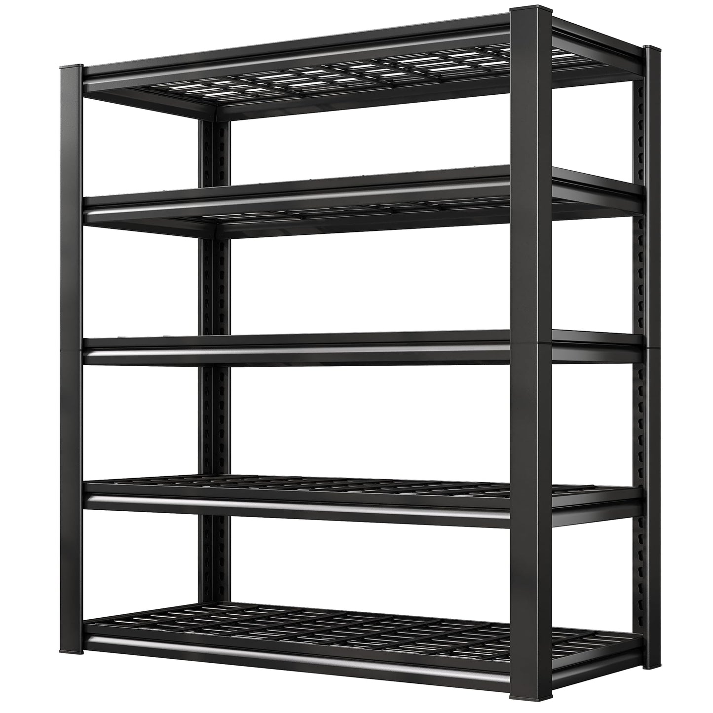 REIBII Garage Shelving 3000LBS Storage Shelves Heavy Duty Shelving Adjustable Industrial Metal Shelving Units for Garage, Basement,Pantry,Warehouse, School,Commercial,36" W x 16" D x 72" H