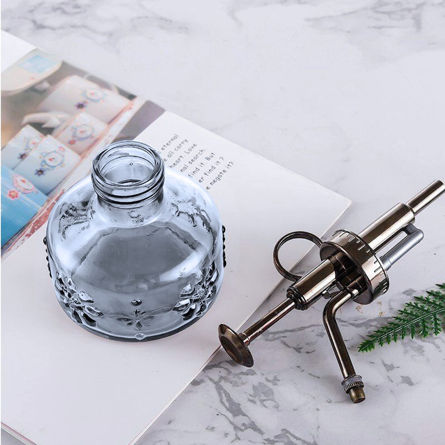 XXXFLOWER Glass Plant Mister Spray Bottle for Indoor Plant Spritzer Succulent Watering Bottle