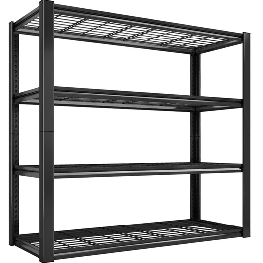 REIBII 40" W Garage Shelving 2240 LBS Storage Shelves Heavy Duty Shelving 4-Tier Adjustable Metal Shelves for Garage Shelves Rack Industrial Utility Shelf for Basement Warehouse,40" W X19.5 D X59.5 H