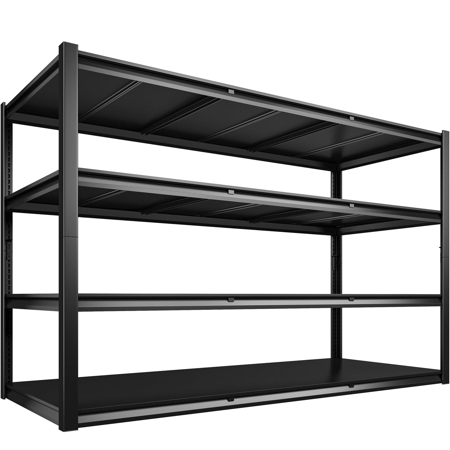 REIBII 60" W Garage Shelving 3000LBS Heavy Duty Storage Shelves, Adjustable 5 Tier Metal Shelves for Storage Rack Industrial Shelf, Garage Storage Shelving Unit, 60" W x 24" D x 72" H