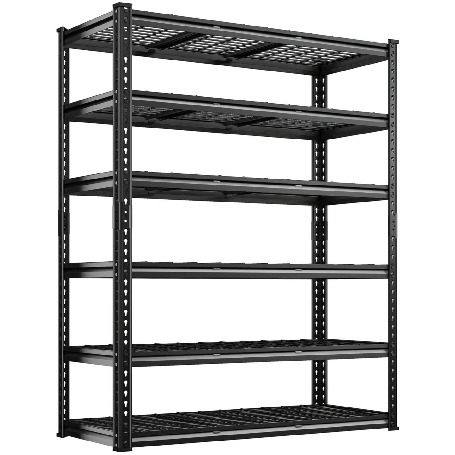 REIBII 60" W Garage Shelving 3000LBS Heavy Duty Storage Shelves, Adjustable 5 Tier Metal Shelves for Storage Rack Industrial Shelf, Garage Storage Shelving Unit, 60" W x 24" D x 72" H