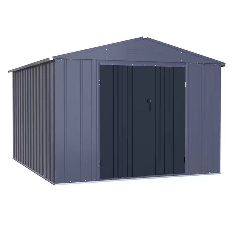 8-Ft X 12-Ft Galvanized Steel Storage Shed