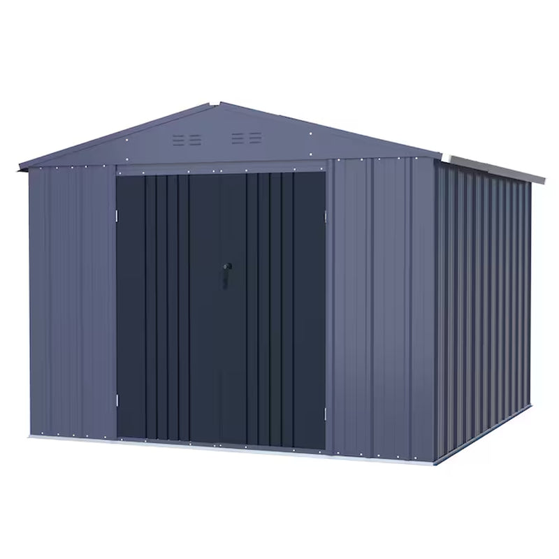 8-Ft X 8-Ft Galvanized Steel Storage Shed