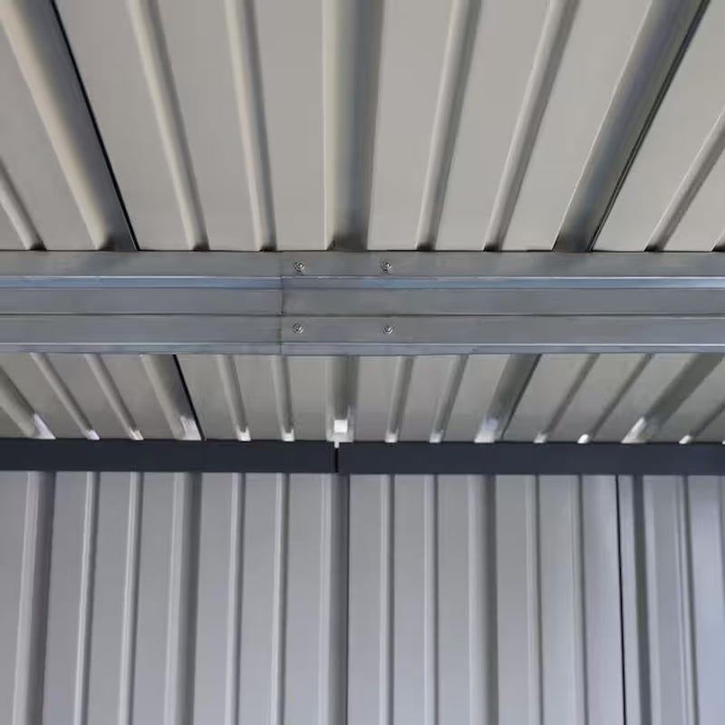 8-Ft X 12-Ft Galvanized Steel Storage Shed